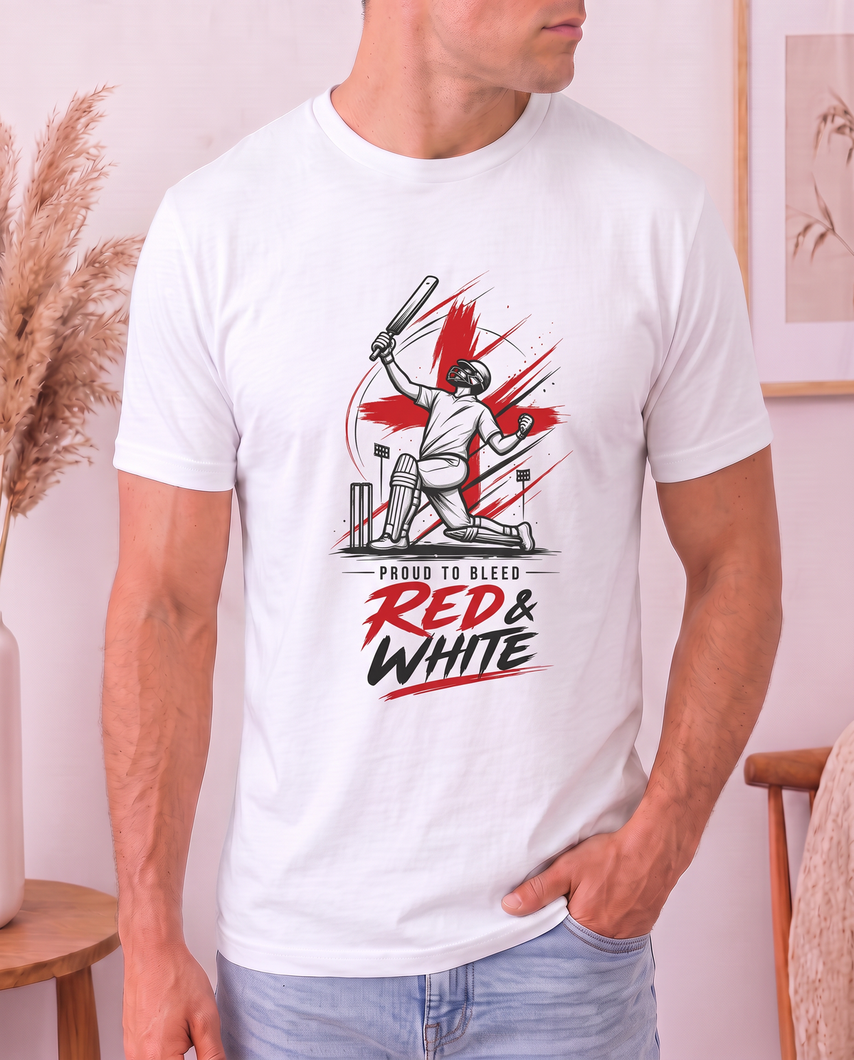 Proud to Bleed Red & White