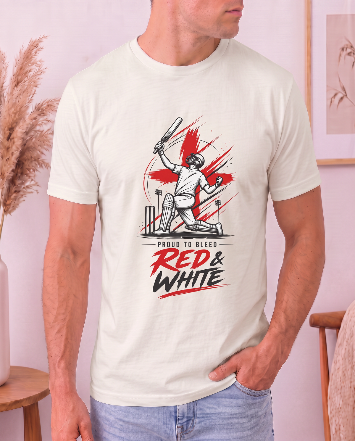 Proud to Bleed Red & White